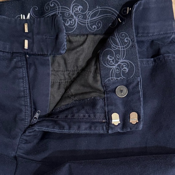 JM Collection Dark Blue Wide Leg Pants - Size 12 - Picture 5 of 5